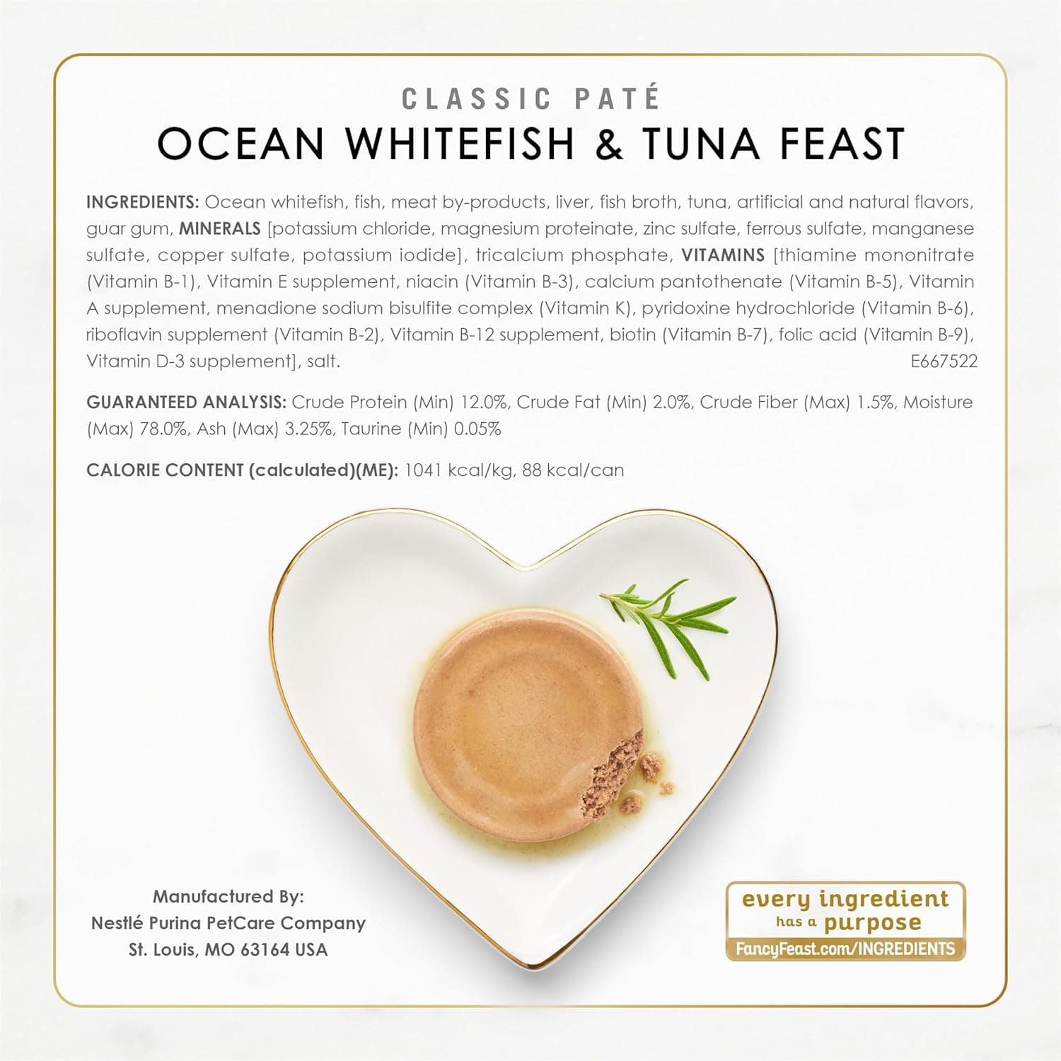 Purina Fancy Feast Seafood Classic Pate Collection Grain Free Wet Cat Food Variety Pack - (Pack of 30) 3 oz. Cans 3 Ounce (Pack of 30) Other - Image 8