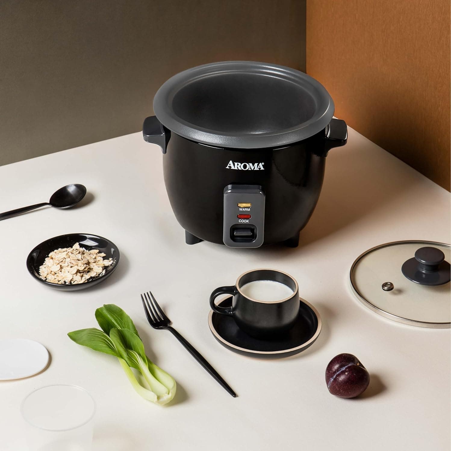 Aroma Housewares 1.5Qt. Rice & Grain Cooker (ARC-363NGB),Black,6-Cup Cooked / 3-Cup Uncooked Black 1.5Qt (3-Cup Uncooked / 6-Cup Cooked) - Image 8