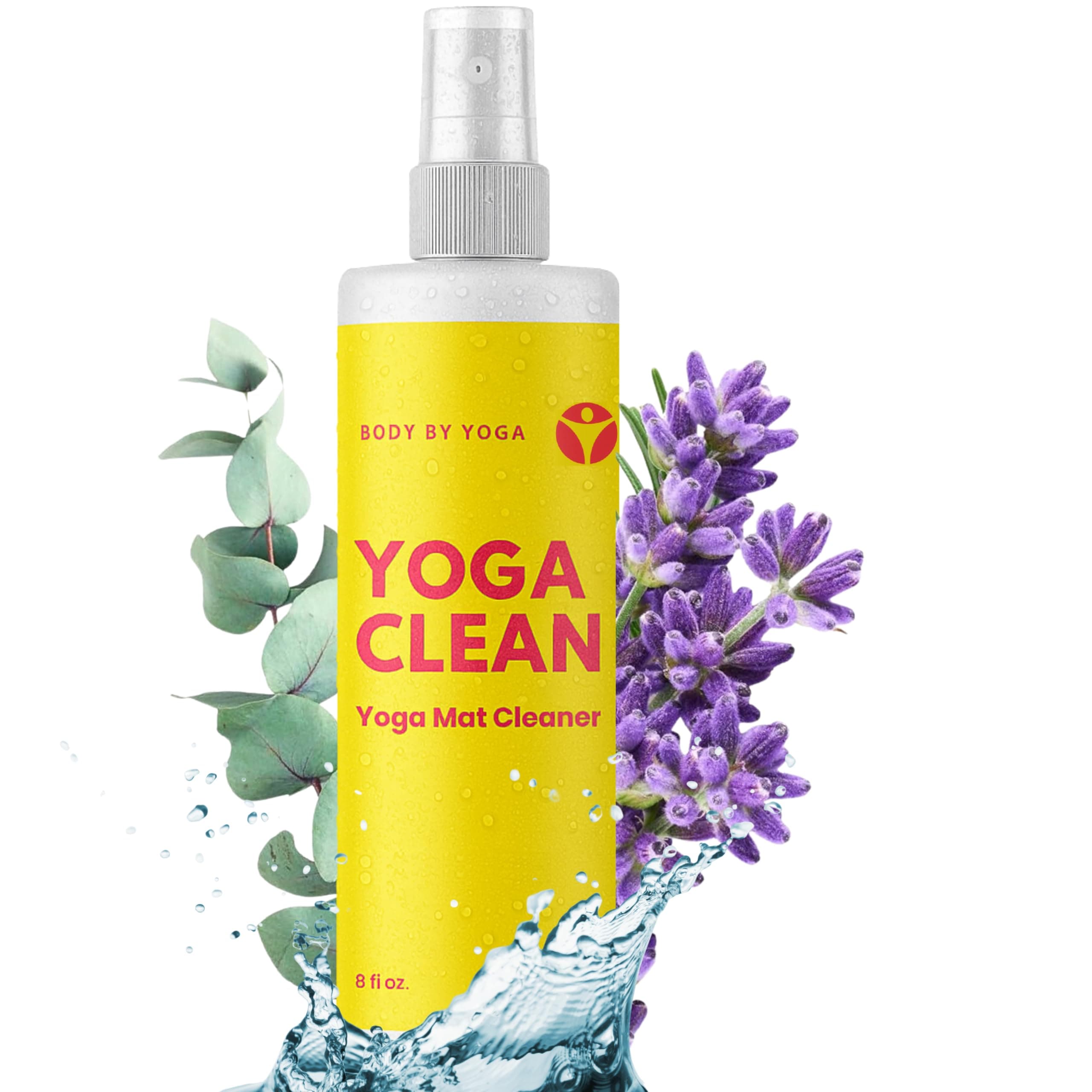 Yoga Clean – Eco-Friendly Yoga Mat Cleaner & Deodorizing Spray | Neutralizes Sweat & Odor to Protect Your Mat | 8 oz Plant-Based Formula, Spa-Like Scent, Made in the USA Citrus Tea