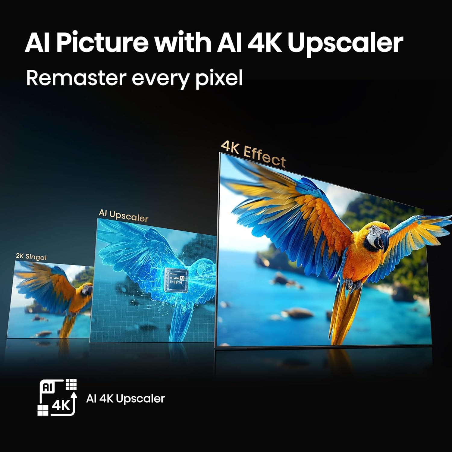 Hisense 85" Class QD7 Series Mini-LED 4K UHD Smart Fire TV (85QD7QF, 2025 Model) - QLED, Native 144hz, HDR10+, Dolby Vision, Dolby Atmos, Game Mode Pro, ALLM, Alexa Built in with Voice Remote, MEMC 85-Inch - Image 10