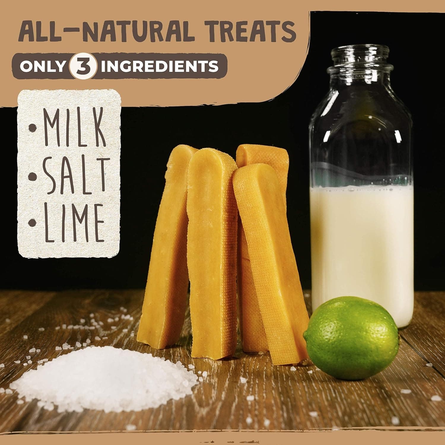 Mighty Paw Yak Cheese Dog Chews – All-Natural Long Lasting Hard Chew for Aggressive Chewers – High Protein, Odor-Free Dog Treat – 3 Ingredient Natural Yak Chews for Large Dogs – (4 Pack) Large - 4 Pack (Most Popular) - Image 5