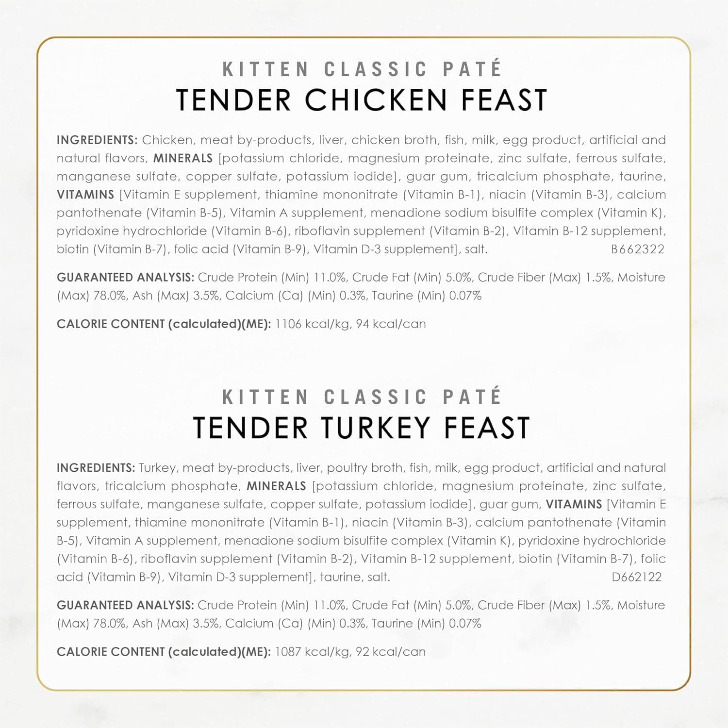 Purina Fancy Feast Tender Ocean Whitefish, Turkey, Chicken and Salmon Feasts Wet Kitten Food Variety Pack - (Pack of 24) 3 oz. Boxes - Image 8