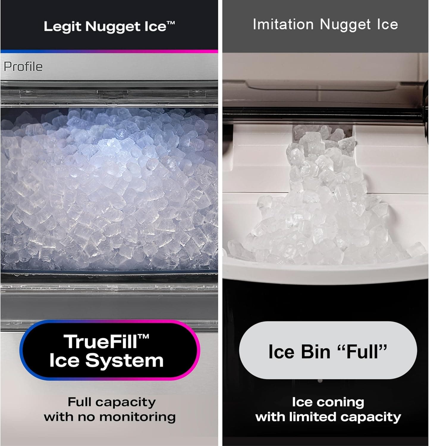 GE Profile Opal 2.0 Ultra Nugget Ice Maker with Side Tank and Scale Inhibiting Filter, Scoop Included, 38 lbs in 24 Hours, Pellet Ice Machine with WiFi & Smart Connected, Stainless Steel - Image 5