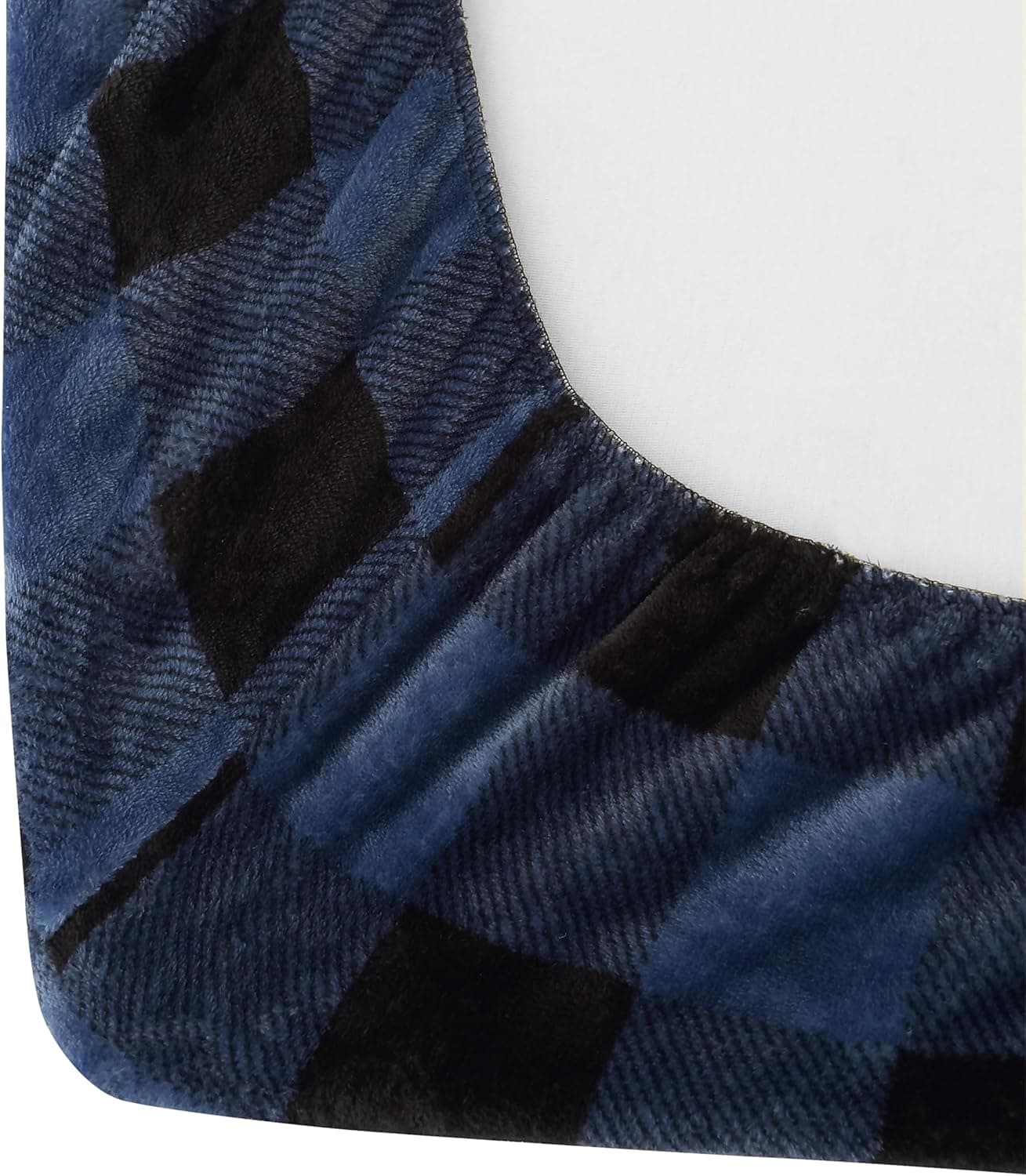 Elegant Comfort Luxuriously Soft 4-Piece Velvet Plush Flannel Sheet Set - Premium Quality - Cozy Warm, Anti-Static, Non Pilling Fuzzy Velvet Flannel Fleece Deep Pocket Sheet Set - Queen, Buffalo Blue Buffalo Blue Queen - Image 5