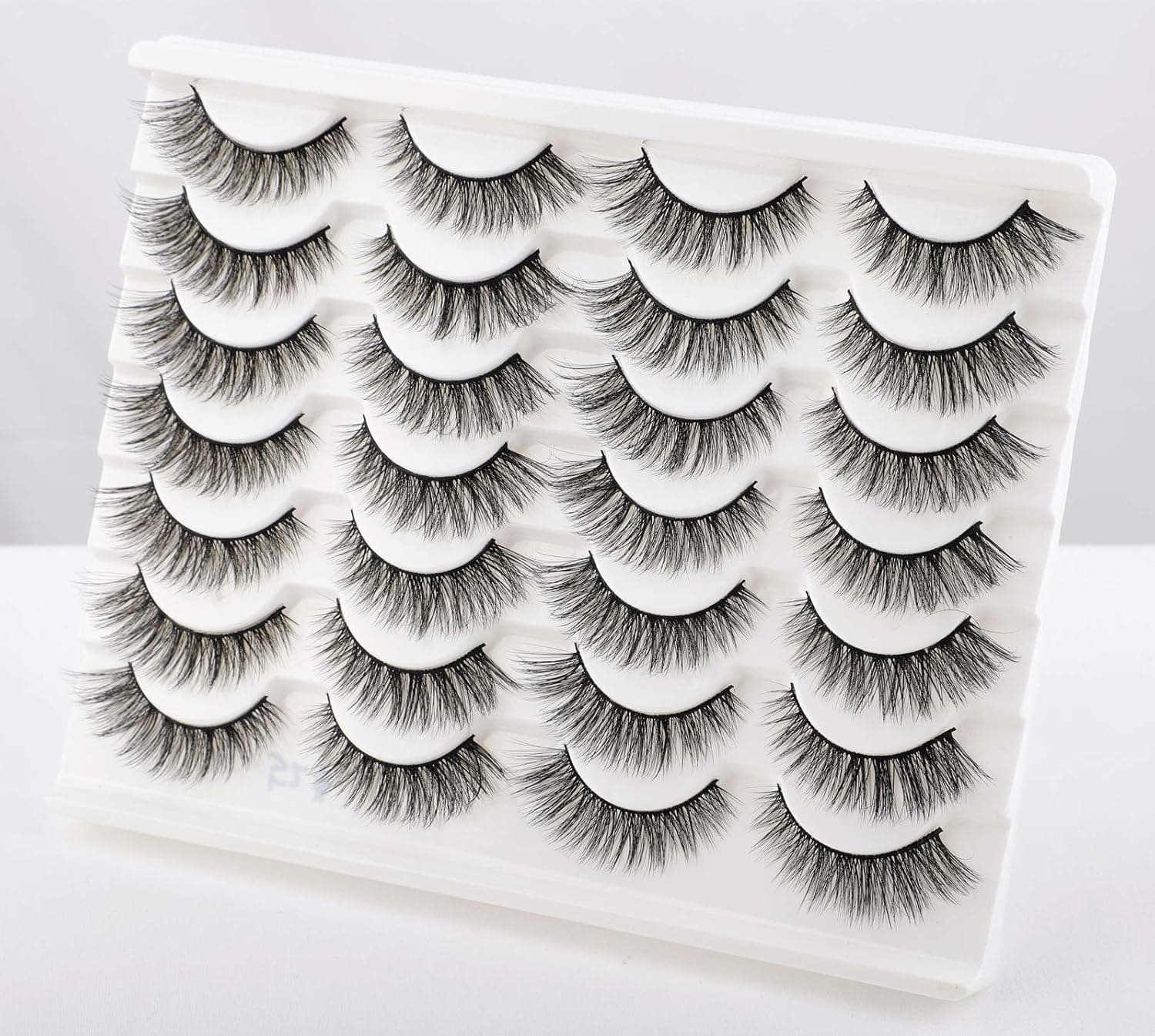 Newcally Lashes False Eyelashes Cat Eyes Wispy Natural Faux Mink Lashes 14 Pairs Pack Light Volume Short Fake Eye Lashes Multipack Cat Eye Classic Style - Image 9