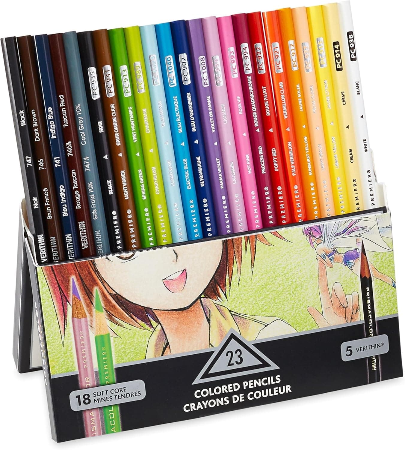 Prismacolor Premier Colored Pencils, Manga Colors, Adult Coloring, 23 Pack 23 Count (Pack of 1) - Image 5