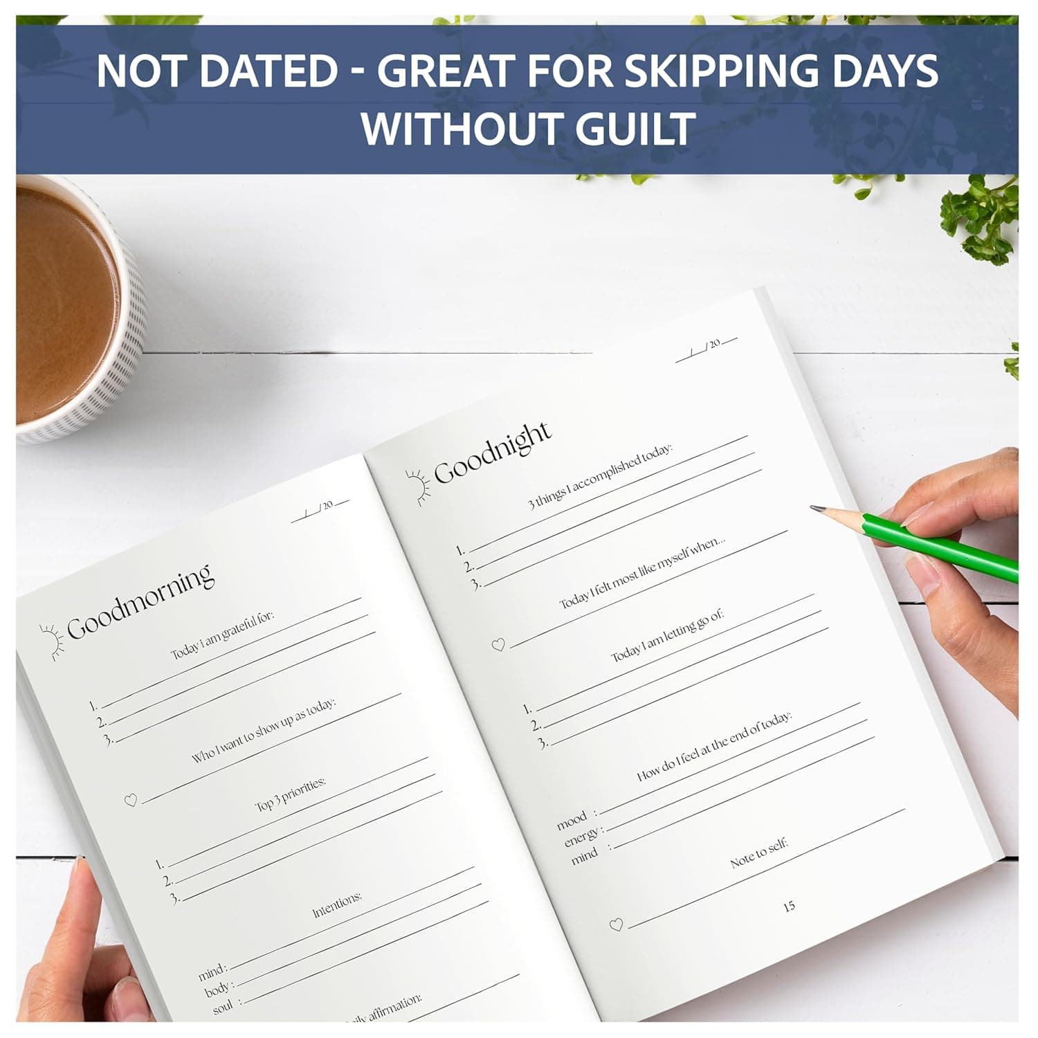 Daily Guided Journal for Women – 2025 Gratitude & Affirmation Planner for Mindfulness, Self-Care, and Wellness – Hardcover Organizer with Prompts for Healing & Growth - Image 6