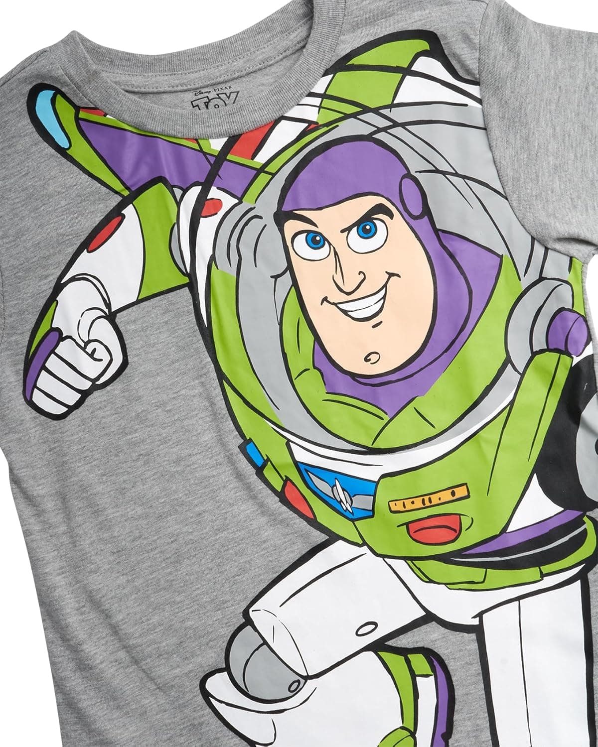 Disney Cars Toy Story Boys Shirts - 2 Pack Lightning McQueen Buzz Lightyear Short Sleeve Boys Tees for Toddler and Little Boy Heather Grey/Blue Toy Story 3T - Image 5