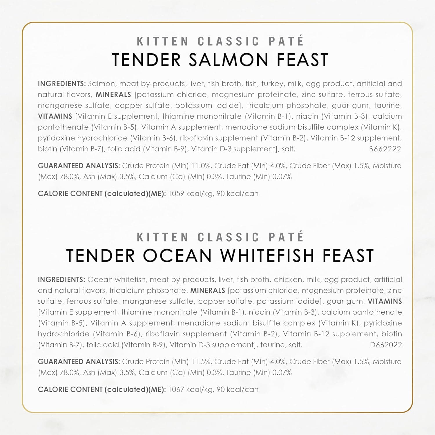 Purina Fancy Feast Tender Ocean Whitefish, Turkey, Chicken and Salmon Feasts Wet Kitten Food Variety Pack - (Pack of 24) 3 oz. Boxes - Image 9