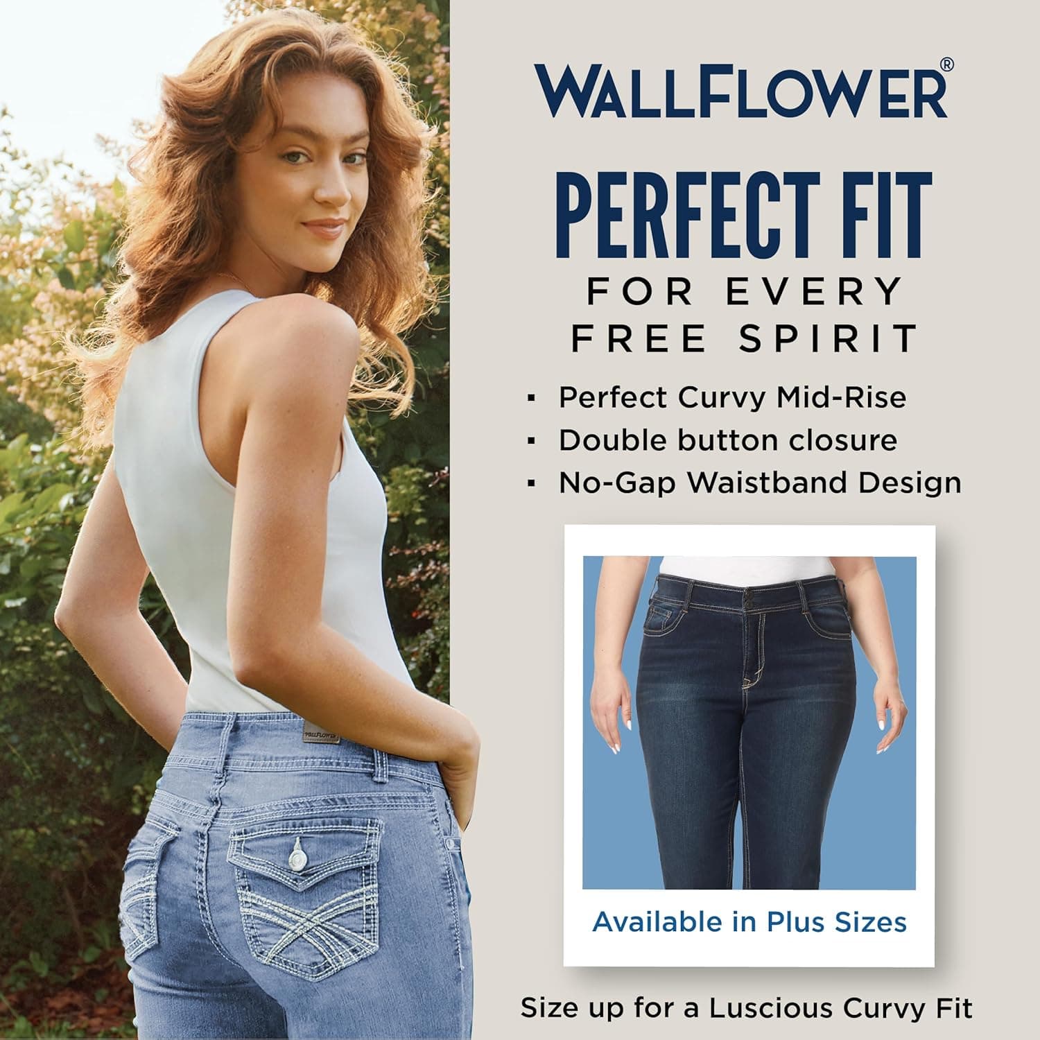 WallFlower Luscious Curvy Bootcut Jeans for Women, Mid-Rise Insta Stretch Denim, Size-Inclusive Juniors Jeans, Sizes 0 to 24 Standard 13 Betsy - Image 6