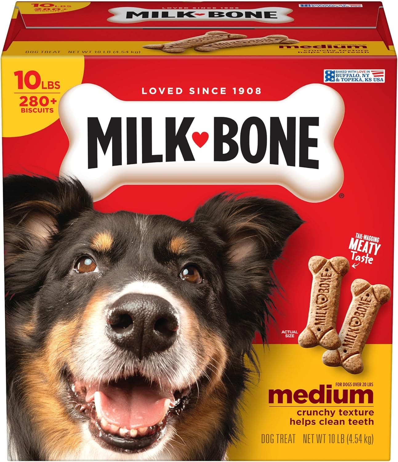Milk-Bone Original Dog Treats Biscuits for Medium Dogs, 10 Pound Medium 10 Pound (Pack of 1) - Image 2