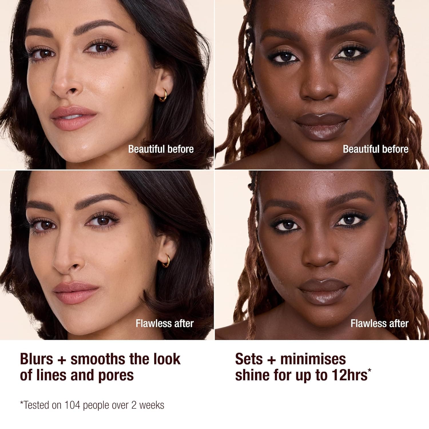 Charlotte Tilbury Airbrush Flawless Finish Setting Powder - Pore-Blurring Pressed Powder for Face Makeup to Minimize Shine with a Soft-Focus Finish 1 Fair - very fair to fair Full Size - Image 9