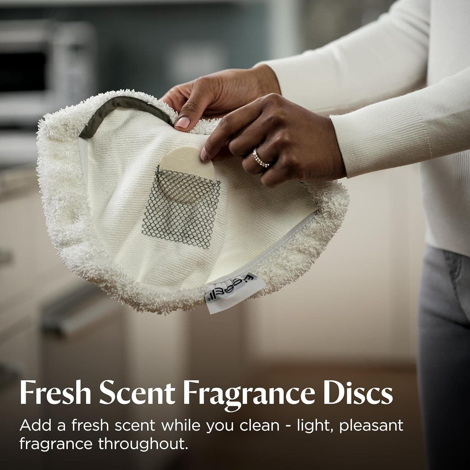 Bissell Power Fresh Steam Mop with Natural Sanitization, Floor Steamer, Tile Cleaner, and Hard Wood Floor Cleaner with Flip-Down Easy Scrubber, 1940A PowerFresh Steam Mop - Image 7