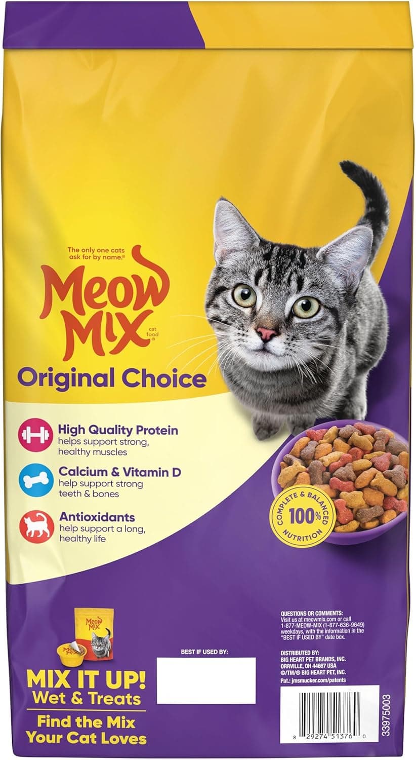 Meow Mix Original Choice Dry Cat Food, 6.3 Pound Bag 6.3 Pound (Pack of 1) - Image 8