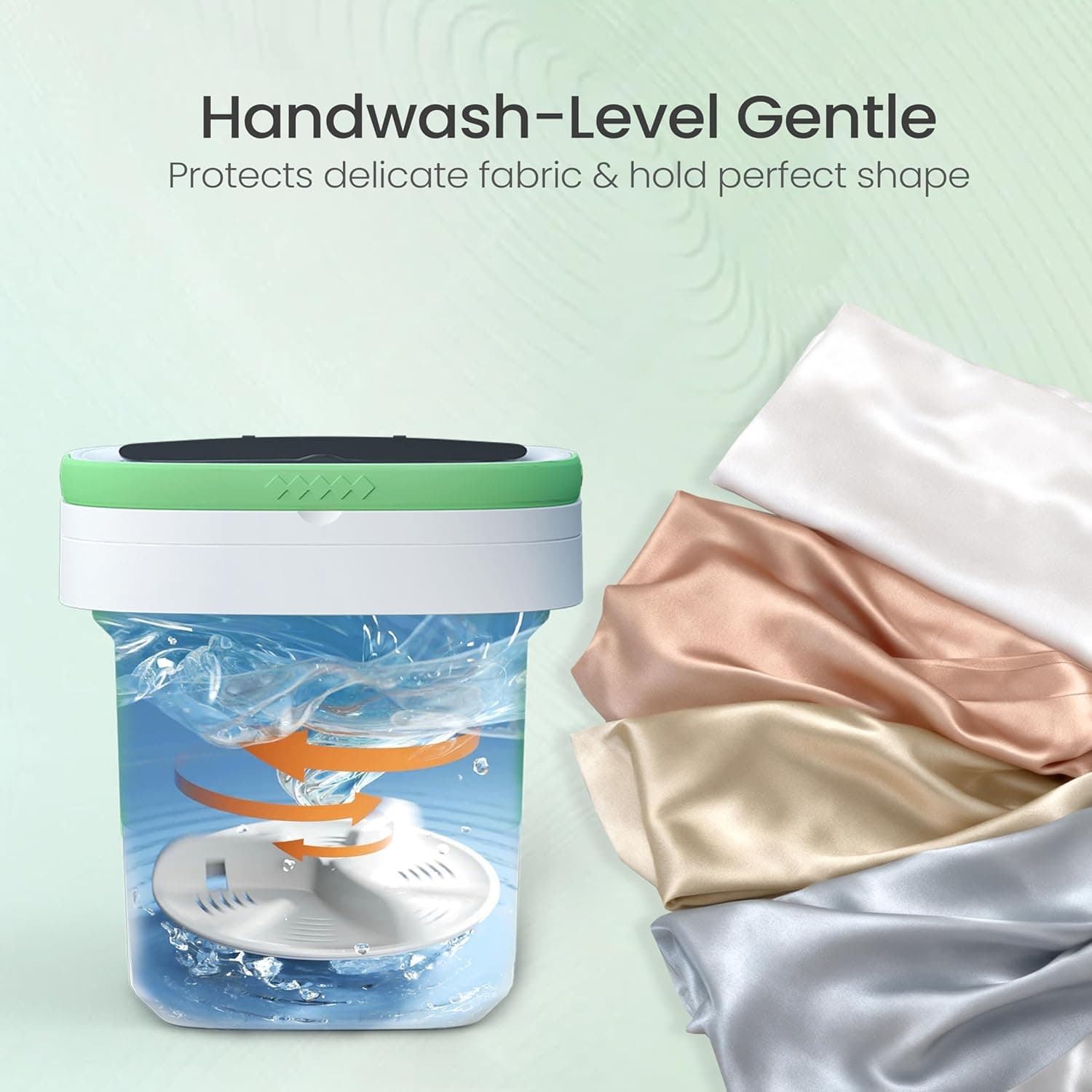 Portable Washing Machine - 16L Mini Foldable Washer with Spin Basket, 3 Cleaning Modes & Deep Cleaning for Small Clothes, Col - Image 6