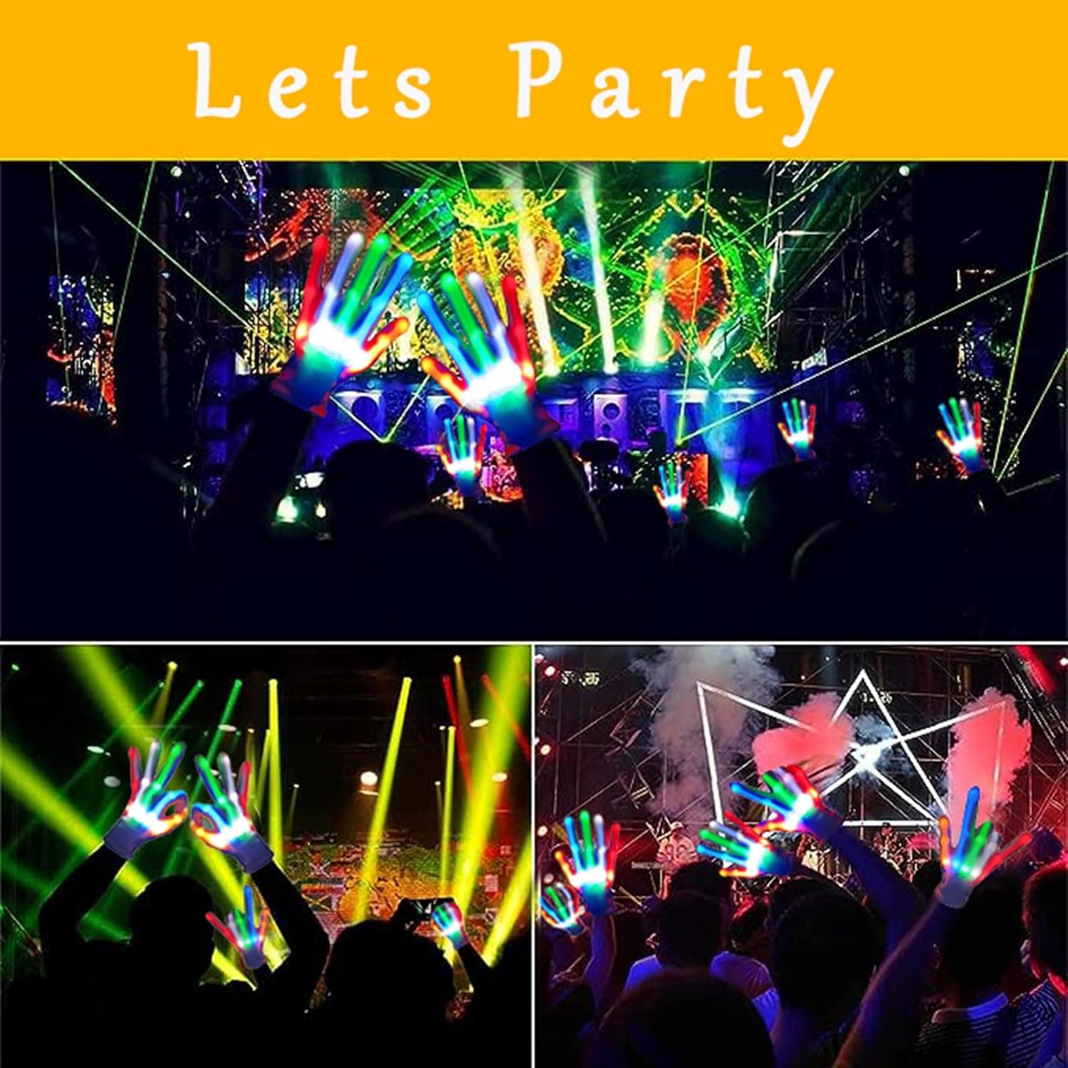 Toys for Ages 8-13 LED Gloves Toys for Boys Age 8-10 Light Up Gloves, Light Up for Kids Birthday Easter Gift Cool Fun Toys for 8-13 Year Old Colorful Medium Size: Ages 7-12 Years - Image 7