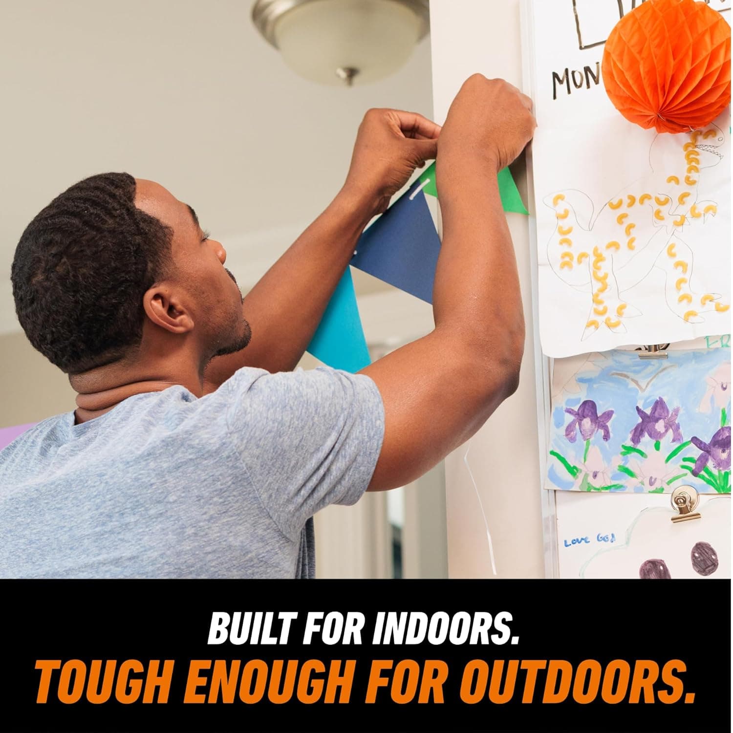 Gorilla Mounting Putty, Natural Tan Color, 168 Pre-Cut Squares (Pack of 1) - Non-Toxic Removable & Repositionable Wall Putty 4 Ounce 1 Pack - Image 5