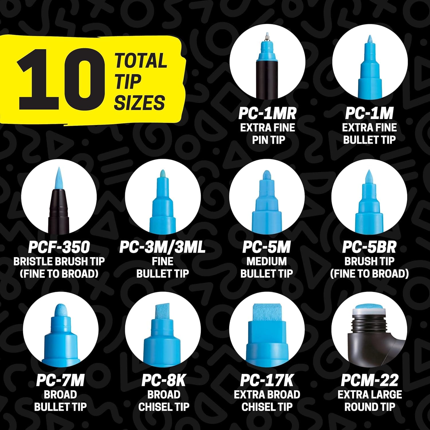 Posca Paint Art Markers, Set of 15 5M Medium Acrylic Markers with Reversible Tips, Artist Recommended Paint Pens for Gifts, Decorations, Fabric, Metal, Windows, Wood and Canvas Assorted Assorted - Image 7