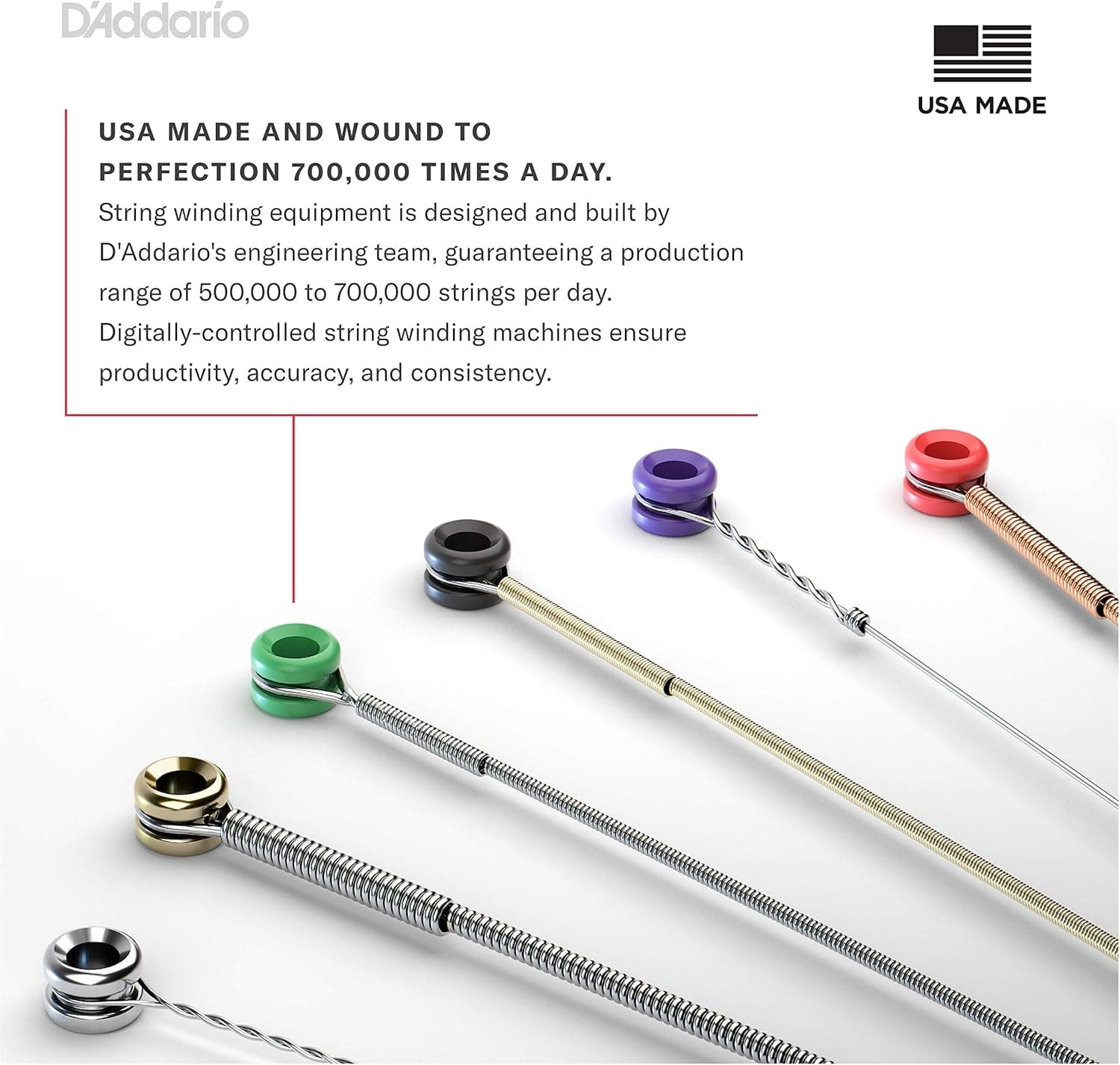 D'Addario Electric Guitar Strings, NYXL Nickel Plated, NYXL1046-3P, Regular Light Gauge 10-46, 6-String Set, Pack of 3 3-Pack Regular Light, 10-46 Guitar Strings - Image 8