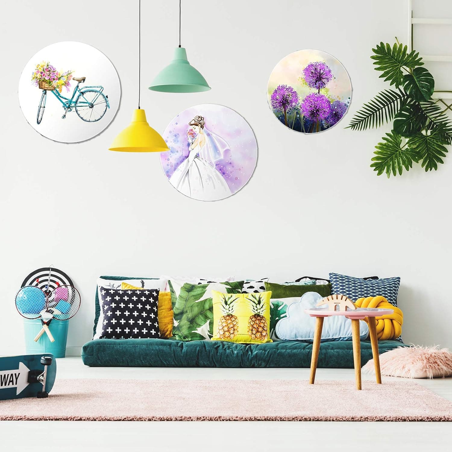 6 Pieces Round Painting Canvas Blank Round Shaped Paint Board Canvas Stretched Primed Decoration Boards for Painting for Students Artist Hobby Painters Beginners - Image 8