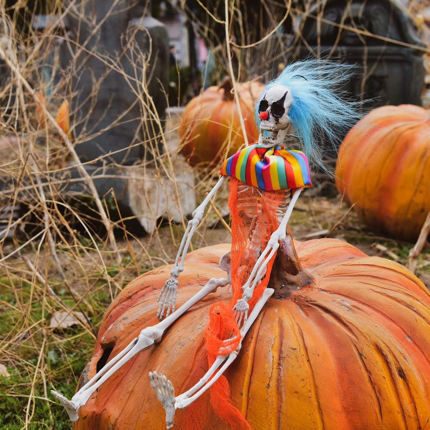 FUN LITTLE TOYS 4 Pack Halloween Decorations - Outdoor/Indoor Clown Yard Patio House Decor for Haunted House Props - Image 6