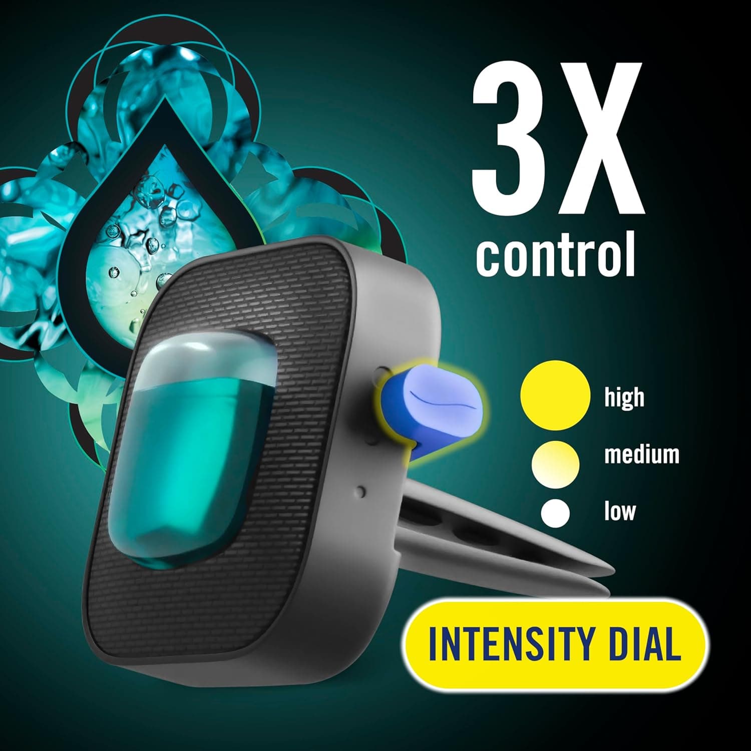 Febreze Car Air Freshener, Odor-Fighting Automotive Vent Clip, Scented Car Accessories, Long Lasting for Strong Odors, Unique Stocking Stuffer, Unstopables Fresh Scent, .07 fl oz, 4 Count UNS Fresh 0.28 Fl Oz (Pack of 1) - Image 4