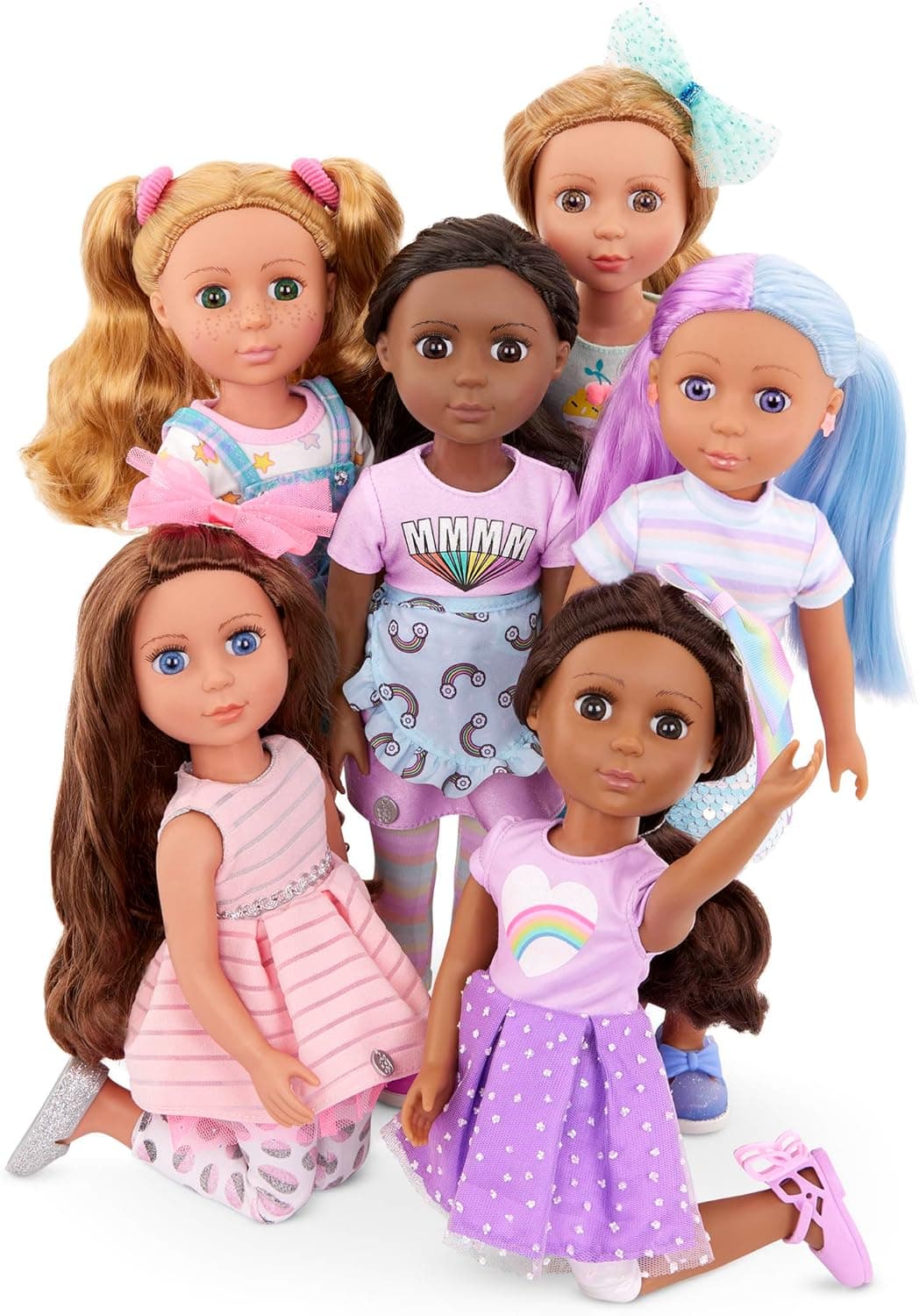 Glitter Girls – 14-Inch Fashion Doll – Brown Hair & Blue Eyes – Pink Dress, Glittery Shoes & Hairbow – Dolls for Girls 3+ Years – Bluebell - Image 11