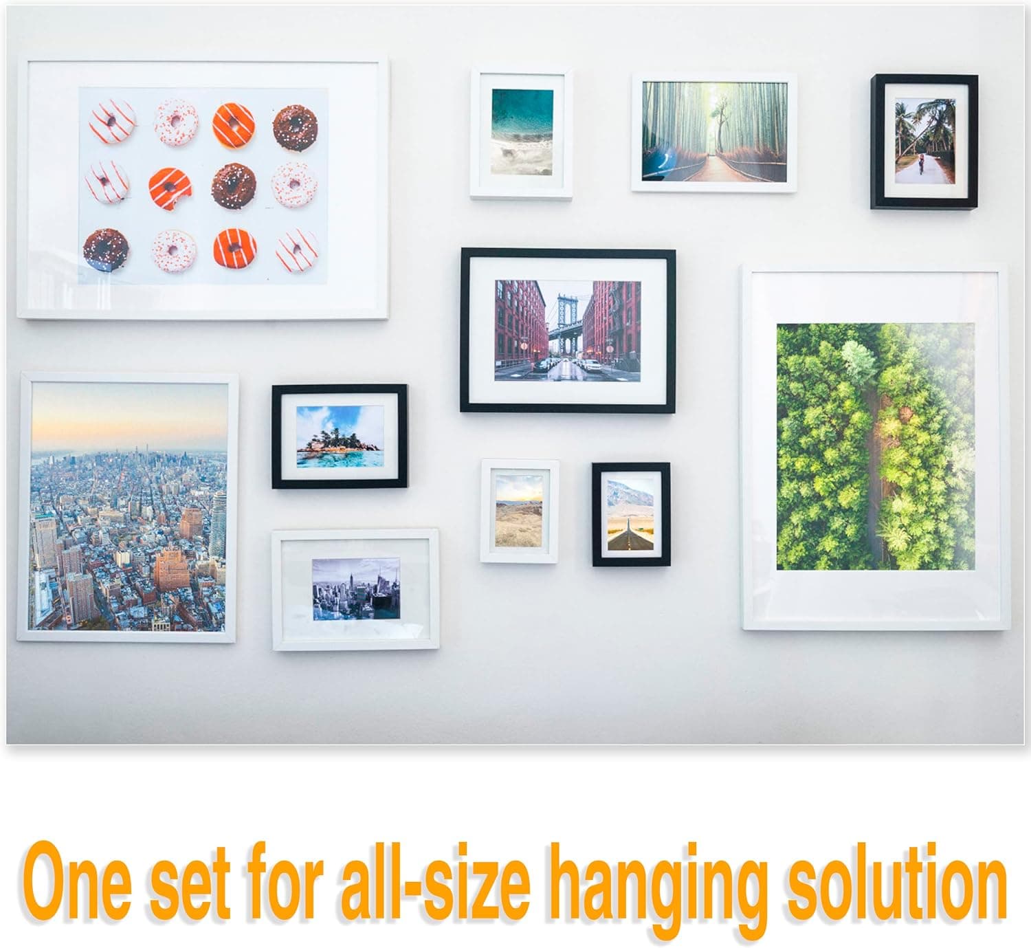 KURUI 700pcs Hardware Nails for Hanging Pictures, Up to 2"-Long Finish Nails Assortment Kit for Wall Art Decor, 640 Frame Nails and 60 Small Finishing Nails for Drywall Wood - Silver Picture Hangers 700Pcs Galvanized Nails - Image 5