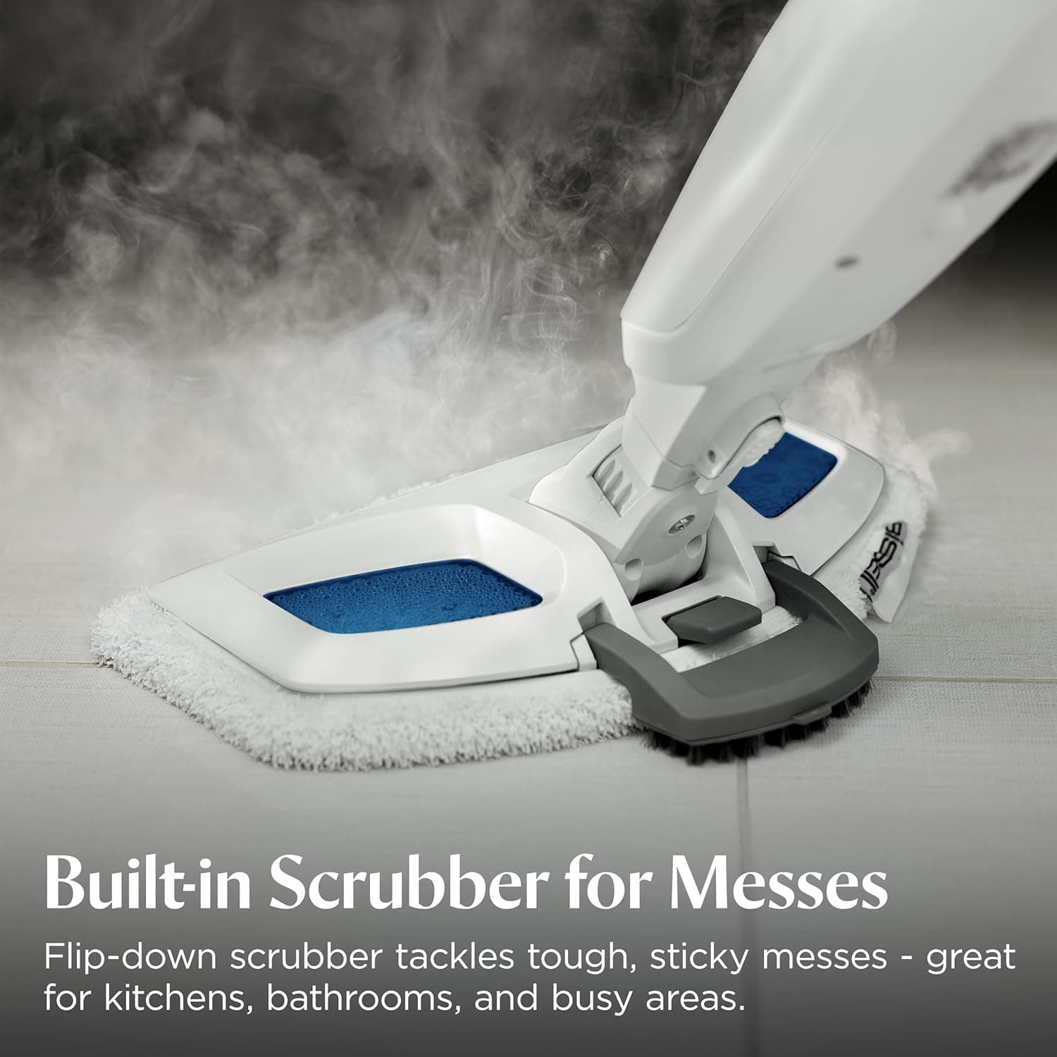 Bissell Power Fresh Steam Mop with Natural Sanitization, Floor Steamer, Tile Cleaner, and Hard Wood Floor Cleaner with Flip-Down Easy Scrubber, 1940A PowerFresh Steam Mop - Image 4