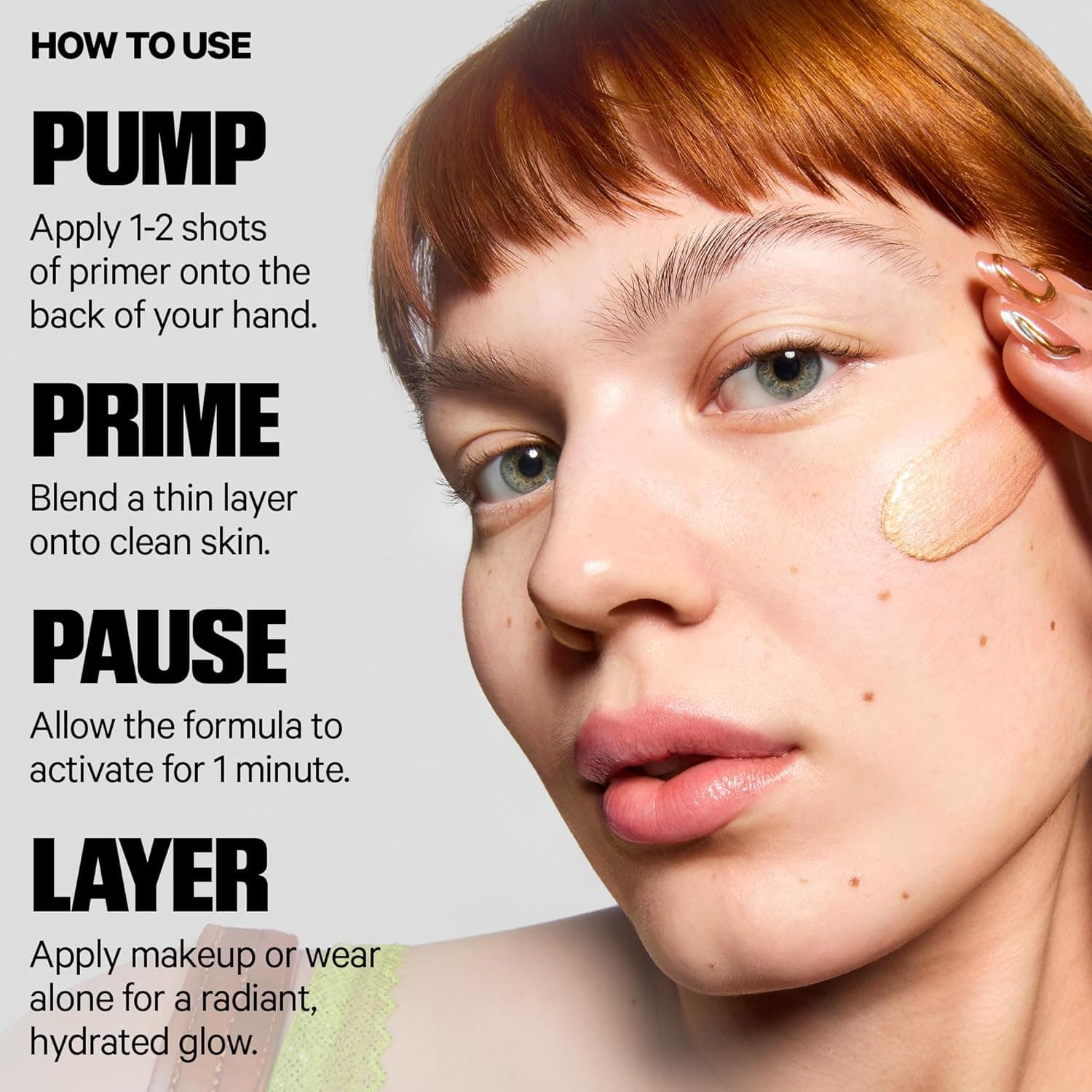 Milk Makeup Hydro Grip + Glow Primer with Hyaluronic Acid – Illuminating Face Primer Grips Makeup for Up to 12 Hours – Silicone-Free, Hydrating Formula with Radiant, Golden Finish – 1 oz - Image 8