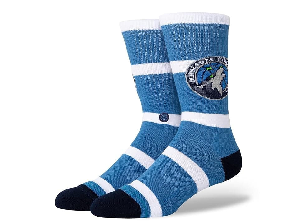 Stance Prep Minnesota Timberwolves Crew Cut Socks Shoes Blue : LG (US Men's Shoe 9-13 - Women's Shoe 11-14), Cotton/Nylon/Polyester