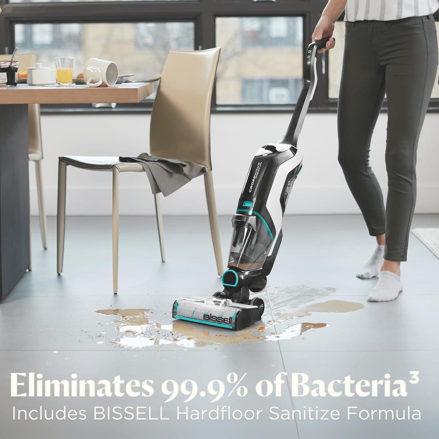 Bissell CrossWave Cordless Max Vacuum Mop All in One Wet and Dry Vac Combo Hard Floor Cleaner and Area Rugs, Cordless Mop, Pack-in Formulas Included, 2554A Crosswave Max - Image 4