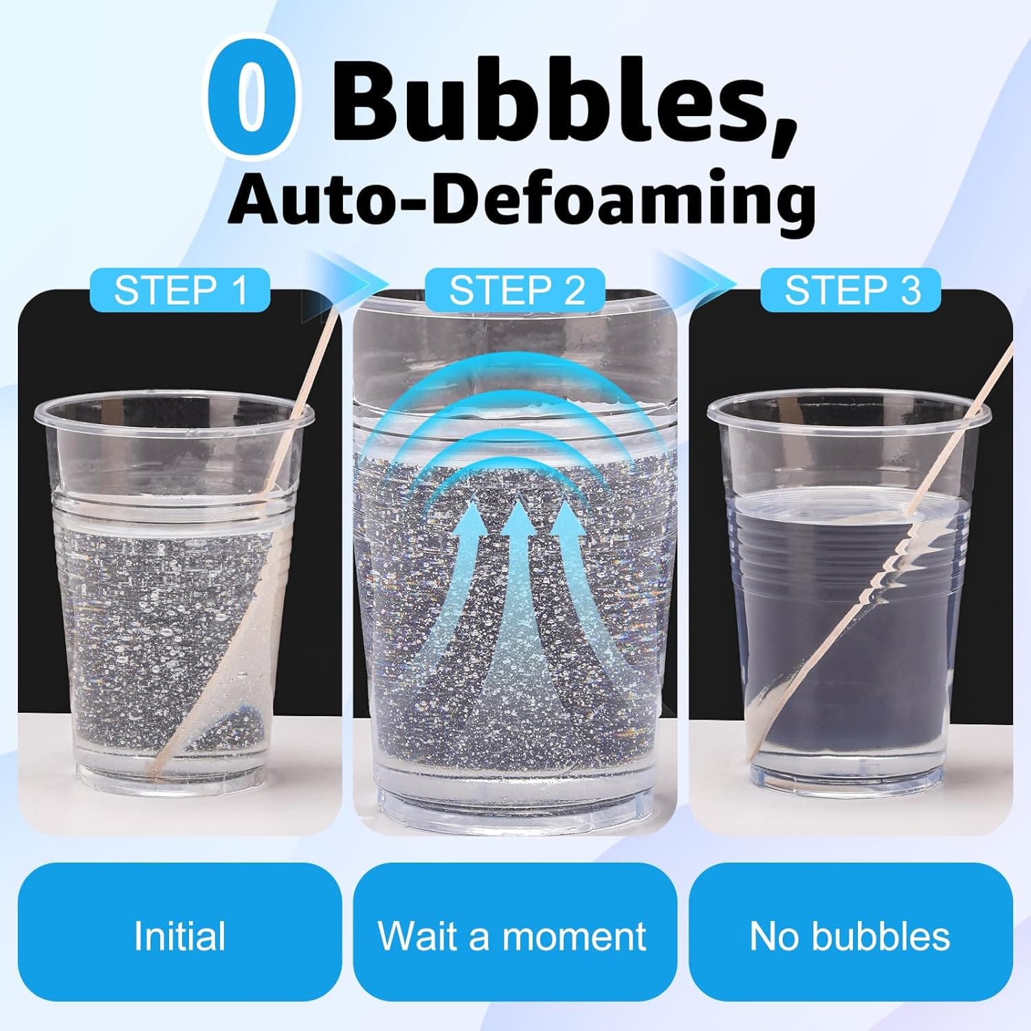 Teexpert Crystal Clear Epoxy Resin Kit 1 Gallon Self-Leveling Coating and Casting Resin, High-Gloss & Bubbles Free Resin and Hardener Kit for DIY Art, Jewelry, Table Top, Molds, Wood 1:1 Ratio - Image 3