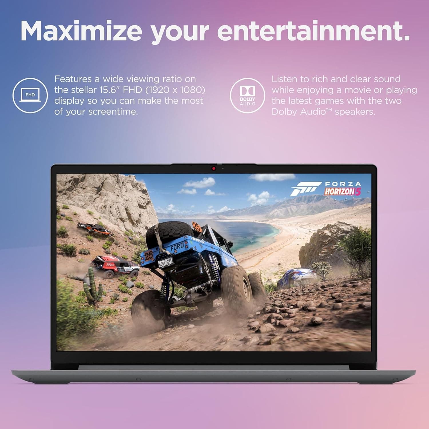 Lenovo Laptop Computers for Home Business Student Study, 15.6" FHD, Intel Processor, 16GB DDR4 RAM, 1TB PCIe SSD, WiFi 6, Bluetooth 5.2, Type-C, Webcam, Numeric Keypad, Cloud Grey, Windows 11 Pro - Image 5