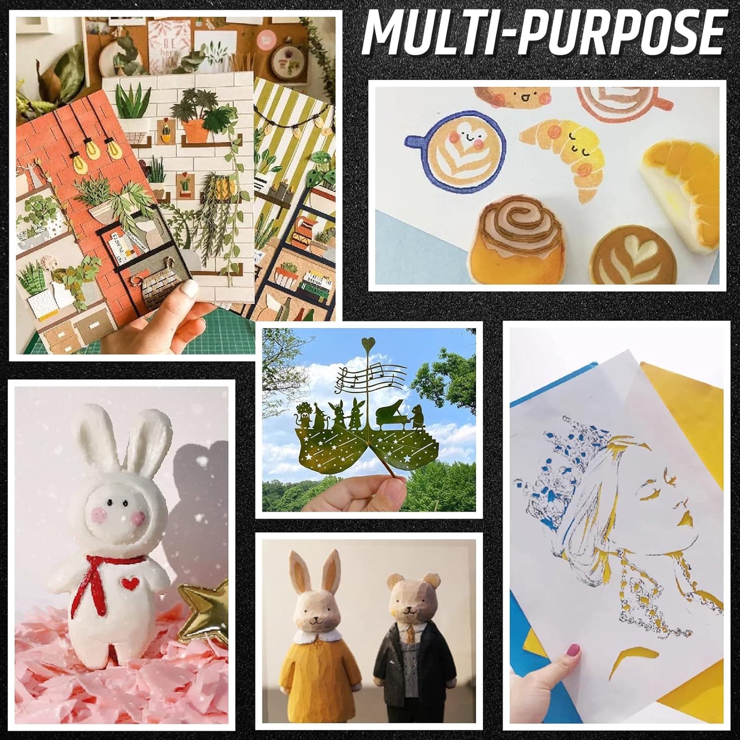 DIYSELF 16-Piece Craft Knife Set, Exacto Knife Set, 3-Piece Hobby Knife with 10-Piece Exacto Knife Blades, Precision Art Knife for Pumpkin Carving, Modeling, Exactly Knife, Pumpkin Carving Tools 16-Pack Yellow - Image 7