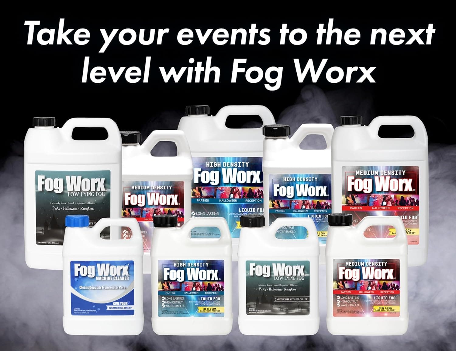 FogWorx Extreme High Density Fog Juice - Quart – 32 Fluid Ounces of Long Lasting, High Output, Odorless Water Based Machine Fluid for 400 to 1500 Watt Machines HD Quart - Image 10