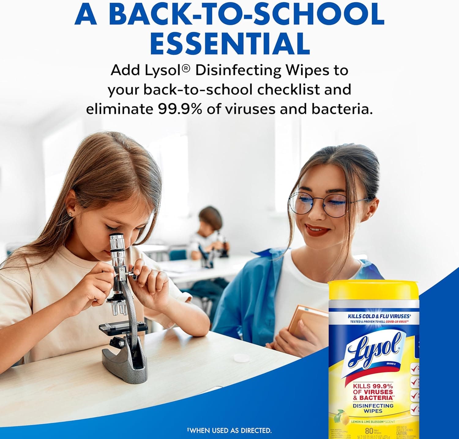 Lysol 消毒湿巾套装，家居公寓宿舍必备清洁用品，通用清洁剂，多表面清洁湿巾，多种香味消毒湿巾套装，80片（4包） - Image 10