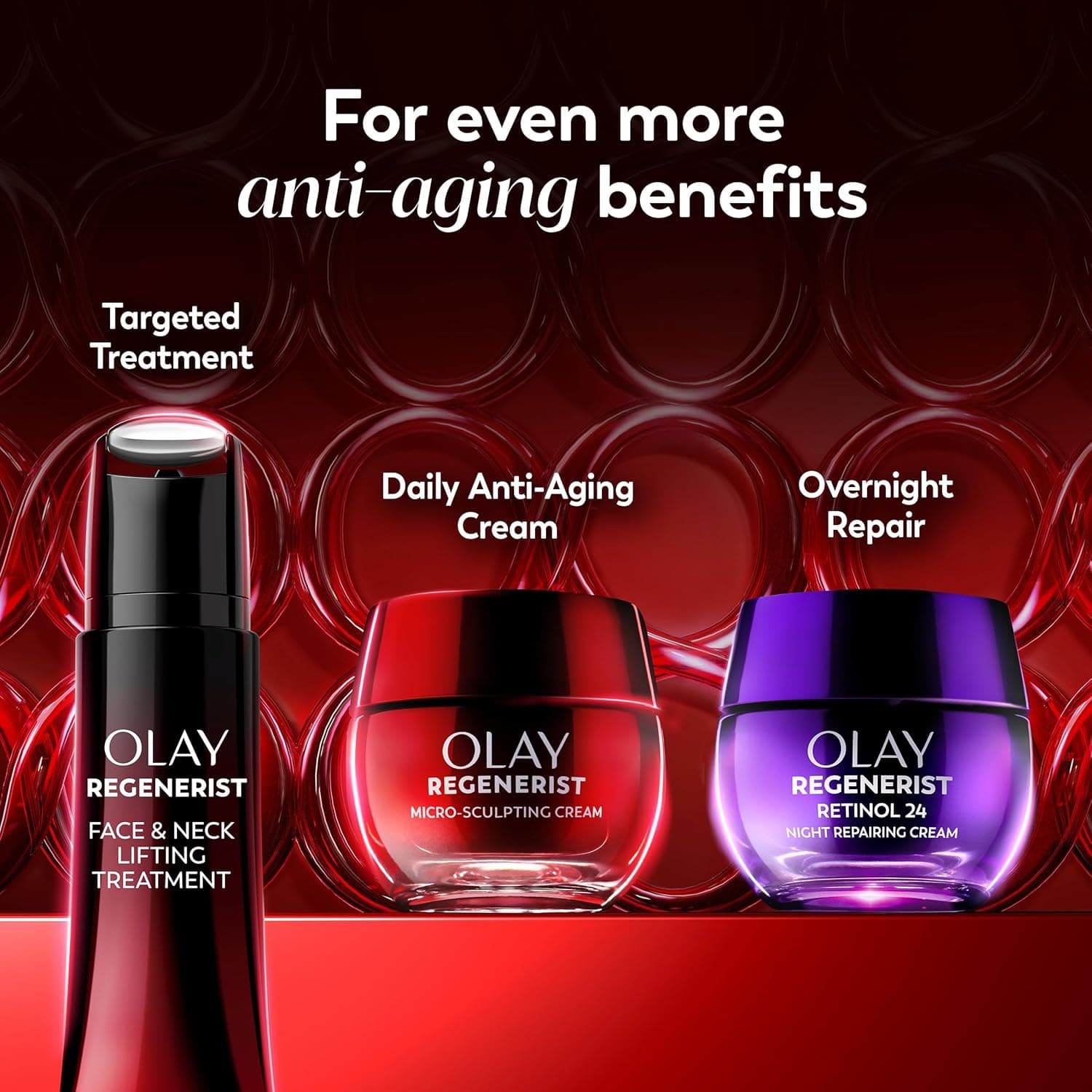 Olay Face Moisturizer, Regenerist Micro-Sculpting Cream for Women, Fragrance-Free - Anti-Aging, Anti-Wrinkle, Firming Skin Care - Triple Collagen Cream, Peptide, Hyaluronic Acid, Niacinamide, 1.7oz Fragrance-Free 1.7 Ounce (Pack of 1) - Image 9