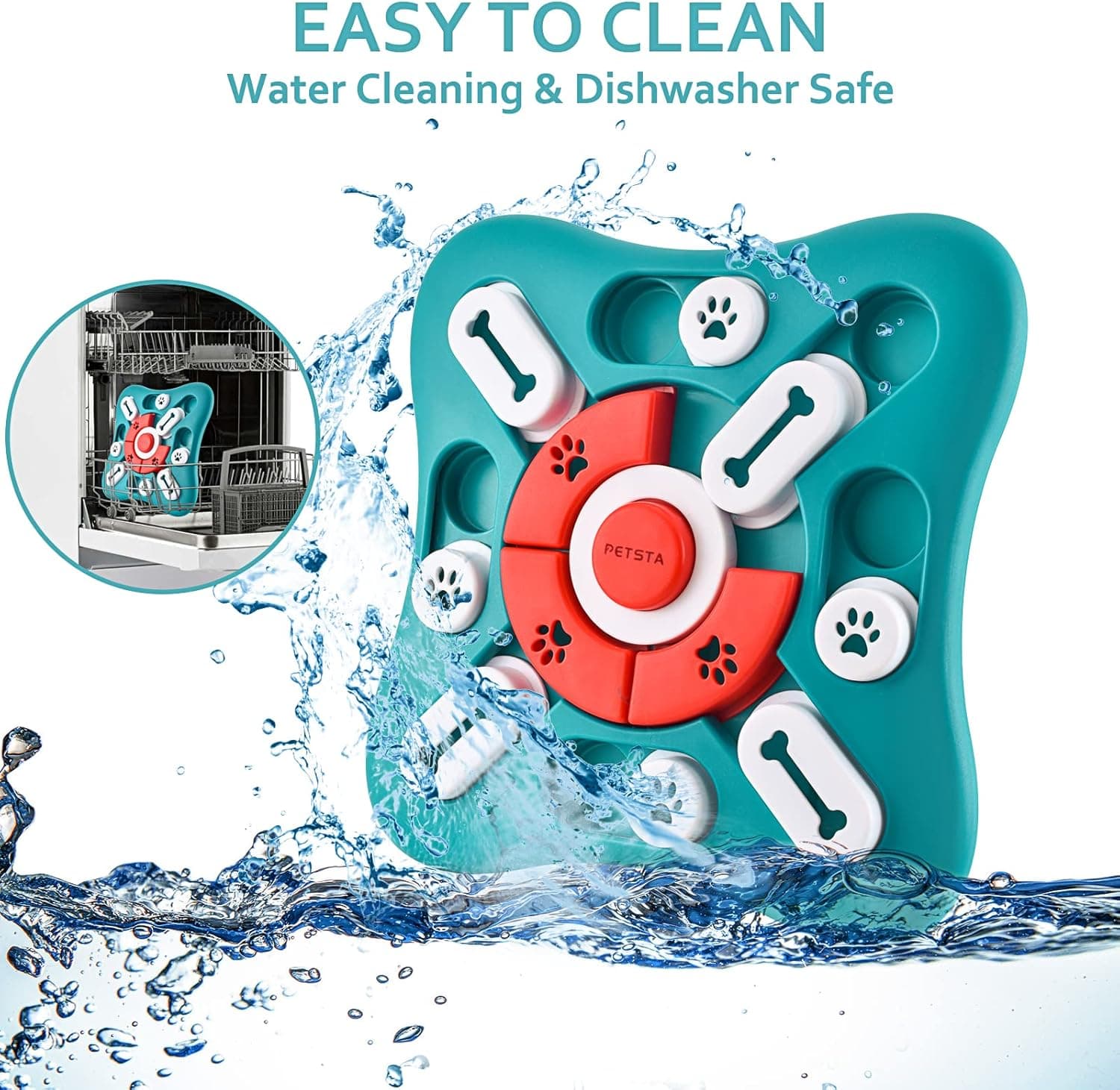 PETSTA Dog Puzzle Toys, Treat Dispensing Dog Enrichment Toys for IQ Training and Brain Stimulation, Interactive Mentally Stimulating Toys as Gifts for Puppies, Cats, Dogs - Image 8