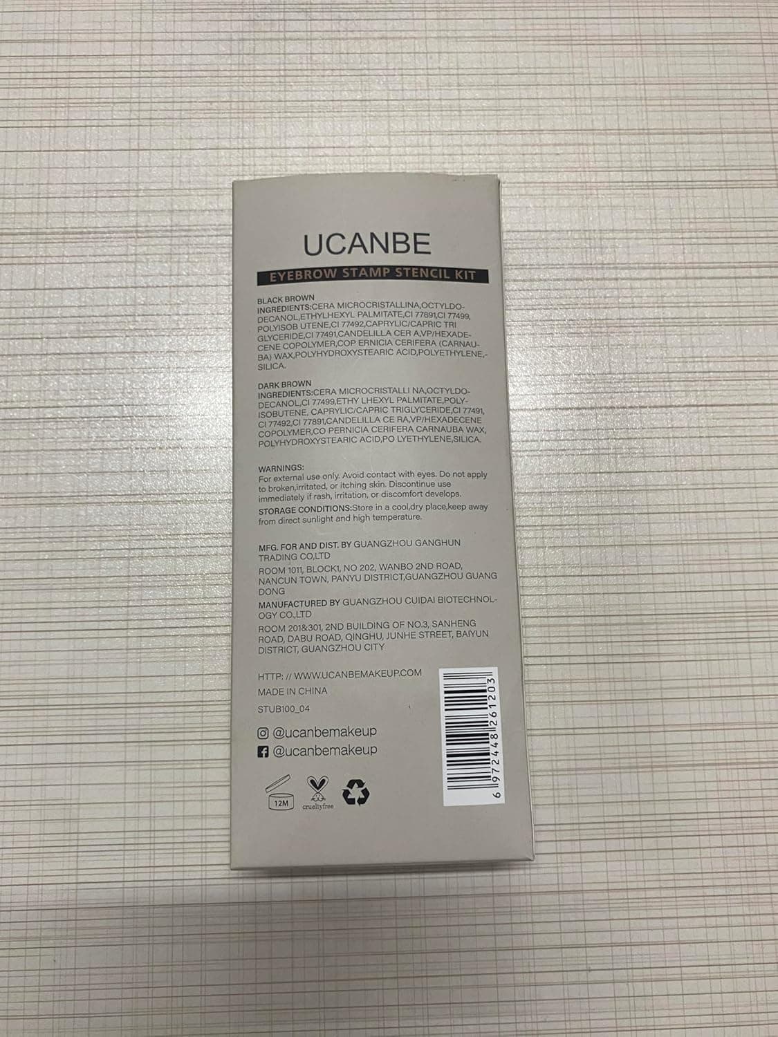 UCANBE 25PCS Eyebrow Stamp Stencil Kit With Dual-Color Eyebrow Stamp Pomade,20 Reusable Eyebrow Stencils,Finising Powder,Brush,Eyebrow Razor,Zipper Pouch,Waterproof Eye Brow Stamping and Shaping Kit04 Dark Brown+Black Brown - Image 11