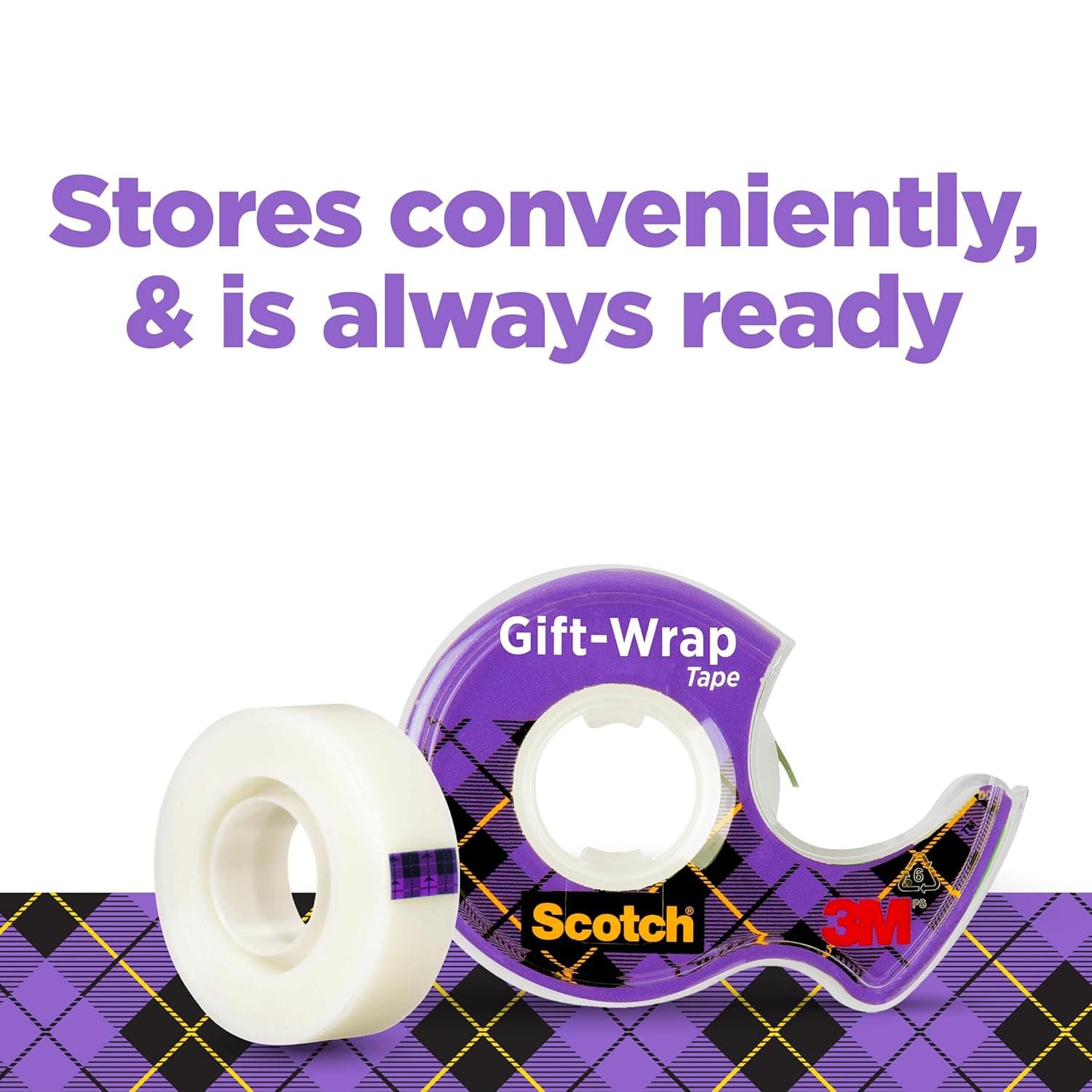 Scotch Gift Wrap Tape, Invisible, 0.75 in. x 650 in., 6 Dispensers/Pack 6-Rolls - Image 7