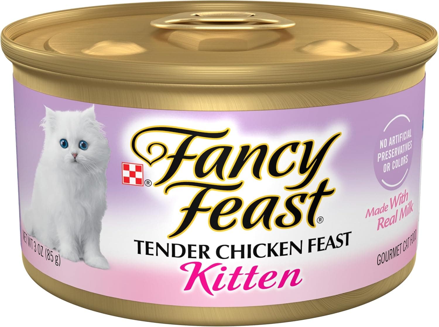 Purina Fancy Feast Kitten Tender Chicken Feast Wet Kitten Food Pate - (Pack of 24) 3 oz. Cans - Image 2