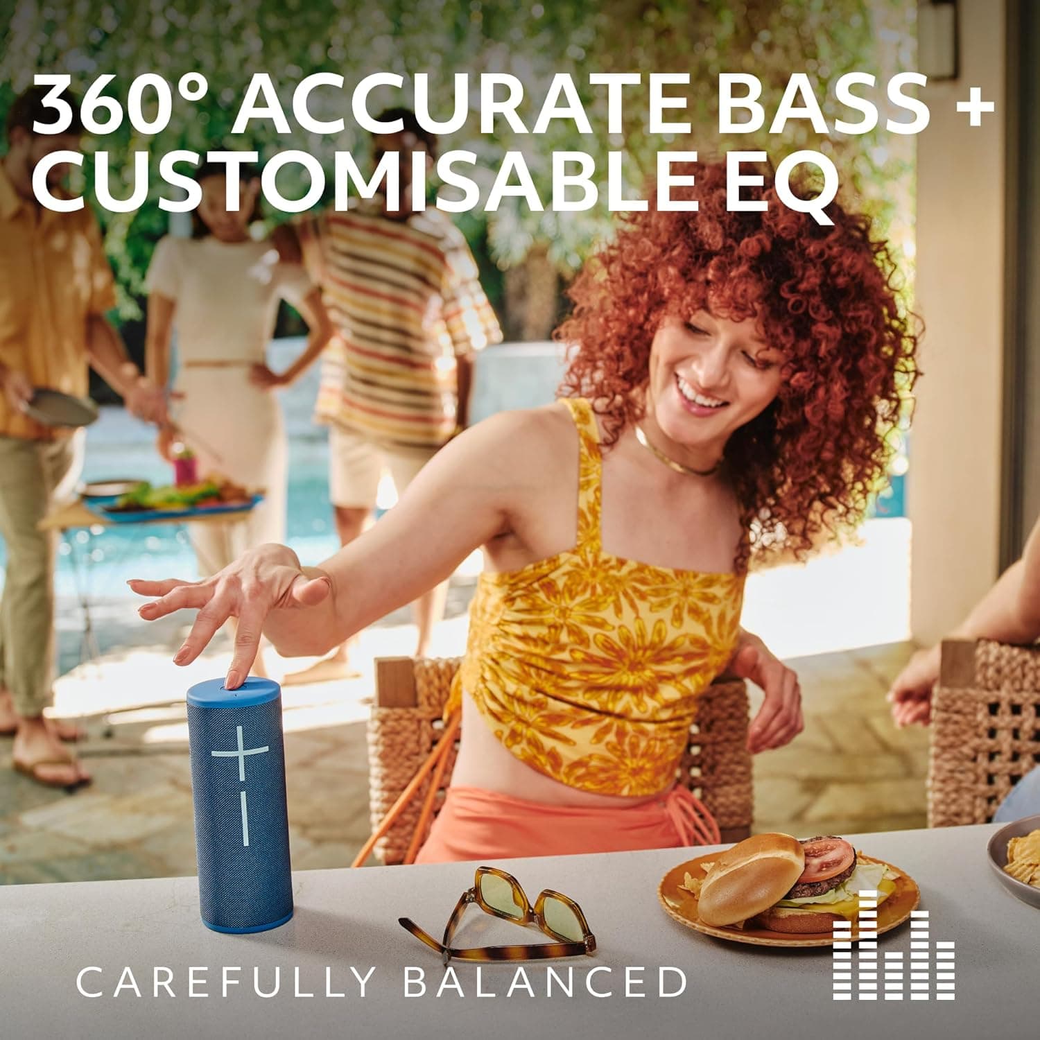 Ultimate Ears Boom 4 Portable Waterproof Bluetooth Speaker with 360-Degree Immersive Sound, Outdoor Floating Speaker, 15-Hour Battery, 147ft Range - Black - Image 3