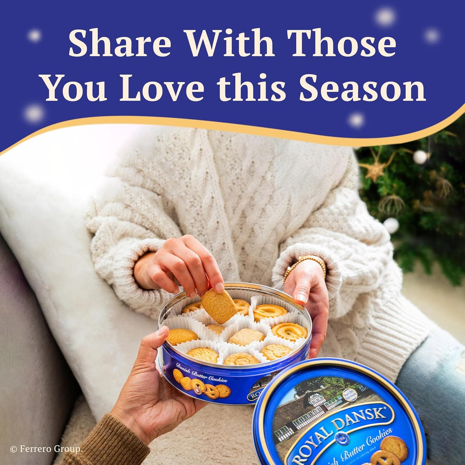 Royal Dansk Danish Butter Cookies, Premium Assorted Cookies in Gift Tin, Great for Sharing and Gifting, 12 oz Danish Butter cookies 12 Ounce (Pack of 1) - Image 7