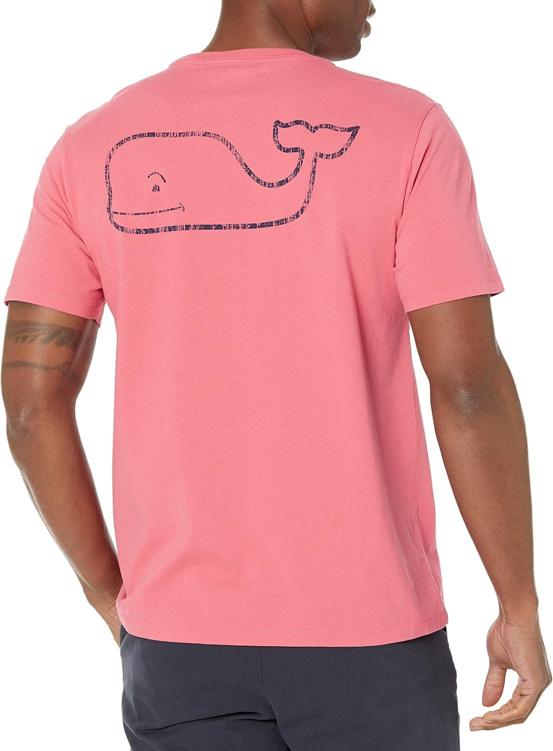 vineyard vines Men's Short-Sleeve Vintage Whale Pocket Tee Jetty Red X-Large - Image 3