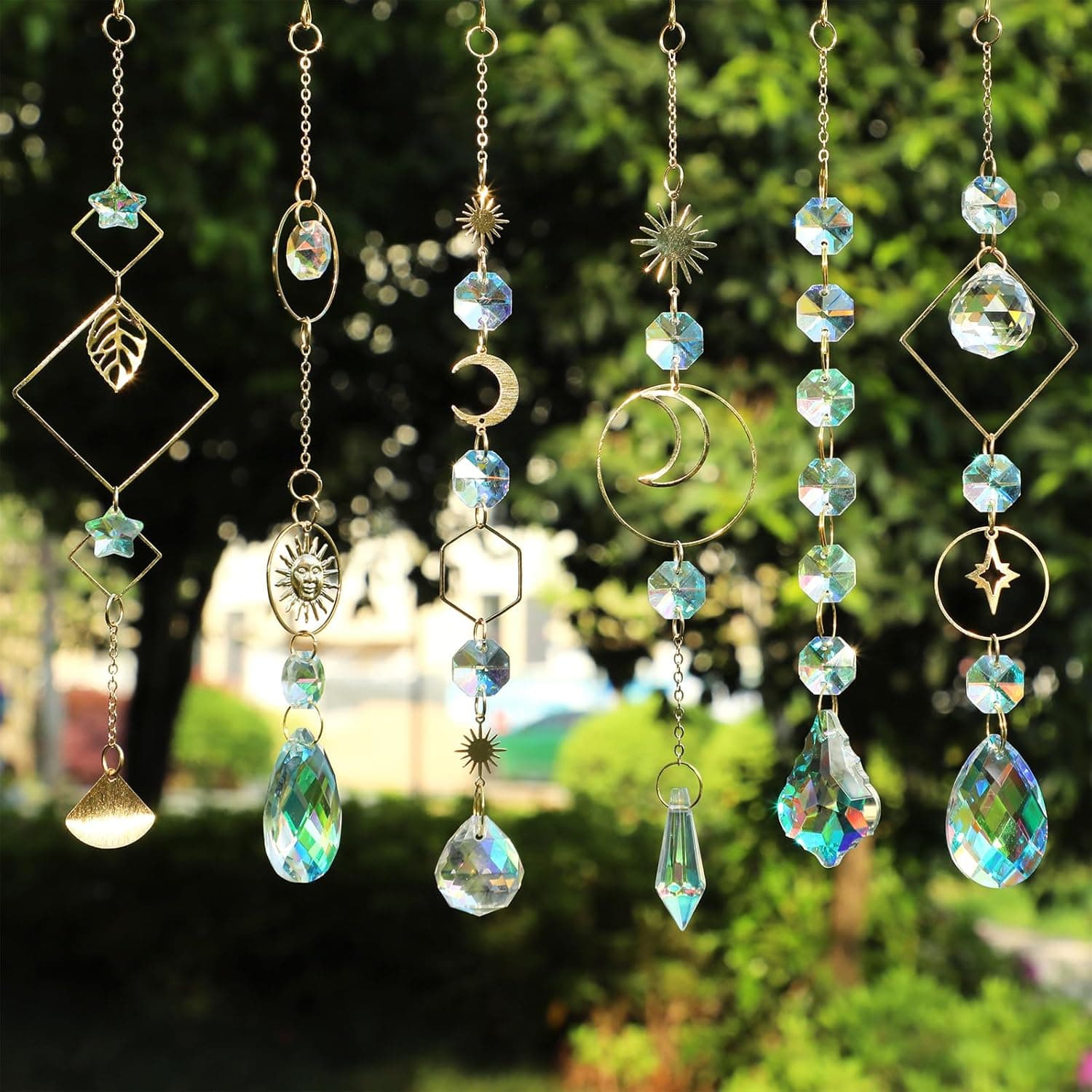 DIY Suncatchers, 400 pcs Sun Catchers Making Supplies Kit Art and Crafts for Adults Prism Hanging Decorative Suncatcher with Crystals Rainbow Maker for Indoor Windows Office Home Decor - Image 7