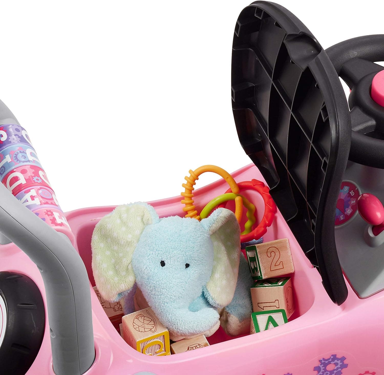 Kids Car, Baby Toys for Kids, Toddler Toys 2-3, Radio Flyer Creativity Car: Pink Ride-On, for Ages 1-3 Years - Image 15