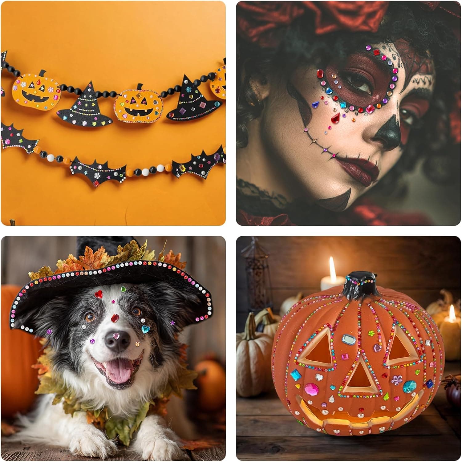 2774pcs Gem Stickers Jewels for Crafts, Self Adhesive Rhinestone Jewel Stick on Gems, Acrylic Bling Heart Stickers, Craft Supplies for Kids - Image 5