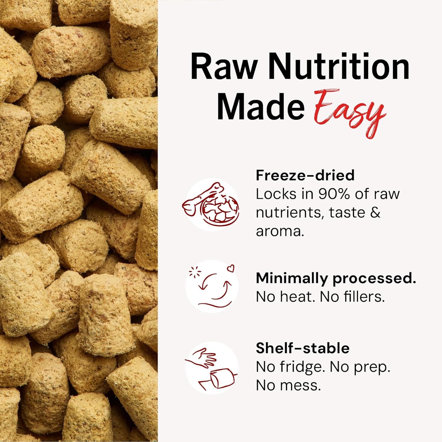 Stella & Chewy's Freeze-Dried Raw Chicken Meal Mixers- Dog Food Topper and Mixer - Made with 95% Cage-Free Chicken, Organs & Bone - Perfect for Picky Eaters - Grain-Free - 3.5oz Chewy's Chicken 3.5 Ounce (Pack of 1) - Image 7