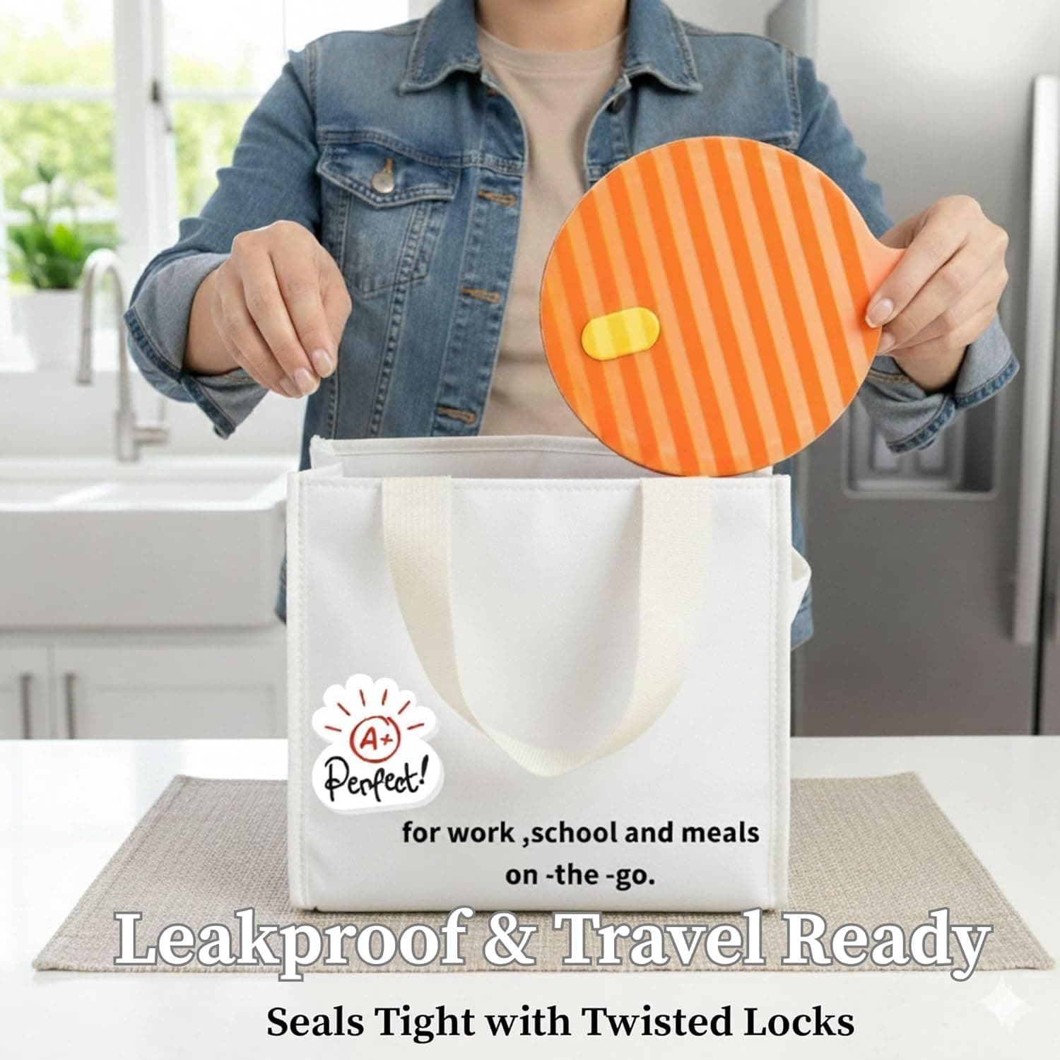 AI LOVE PEACE Ramen Bowl, 40 oz Microwaveable Noodle Cooker for Ramen, Pho, Soup, and Pasta, Dishwasher Safe and Portable, Ideal for Home, Office, Dorm, or Gift (Orange) Orange 40oz,single bowl - Image 5